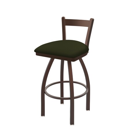 Holland Bar Stool Co 25" Low Back Swivel Counter Stool, Bronze Finish, Canter Pine Seat 82125BZ010